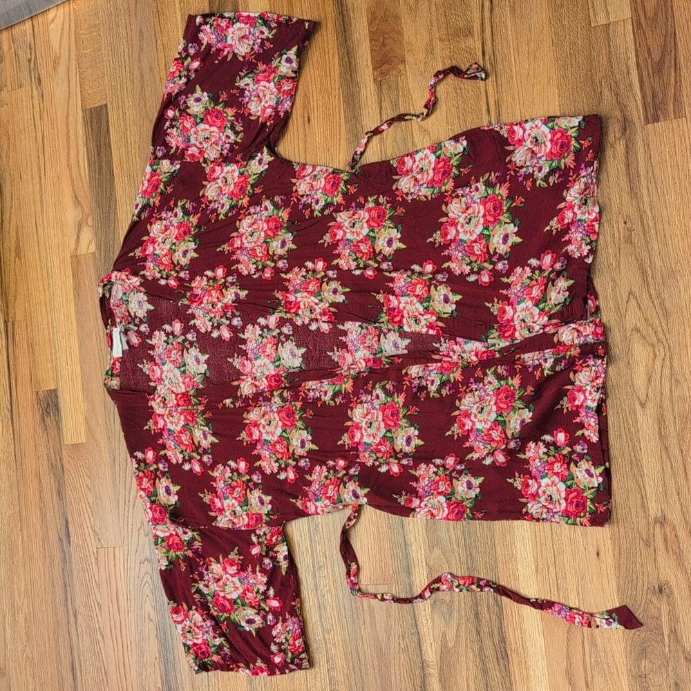 Floral Bridesmaid Robe - Picture 1 of 3